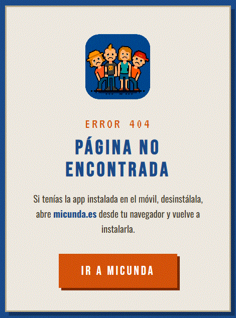 Error 404 miCunda